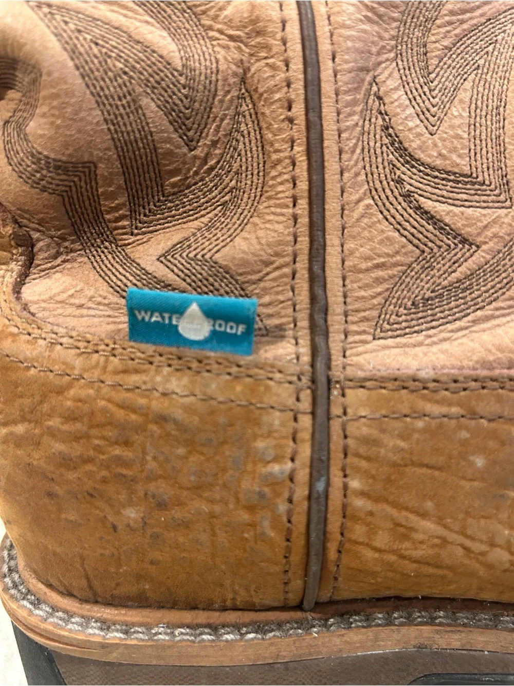 Twisted X Brown Leather Work Boots STEEL TOE